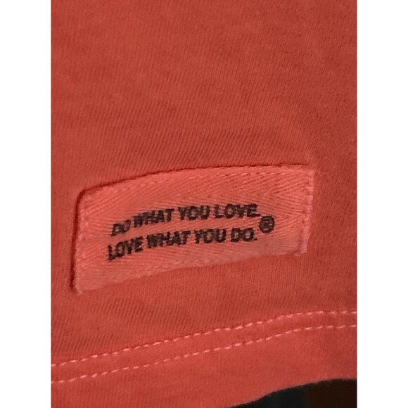 Life Is Good Womens Be Kind Coral Graphic T-Shirt L 100% Cotton Short Sleeve - Picture 2 of 7